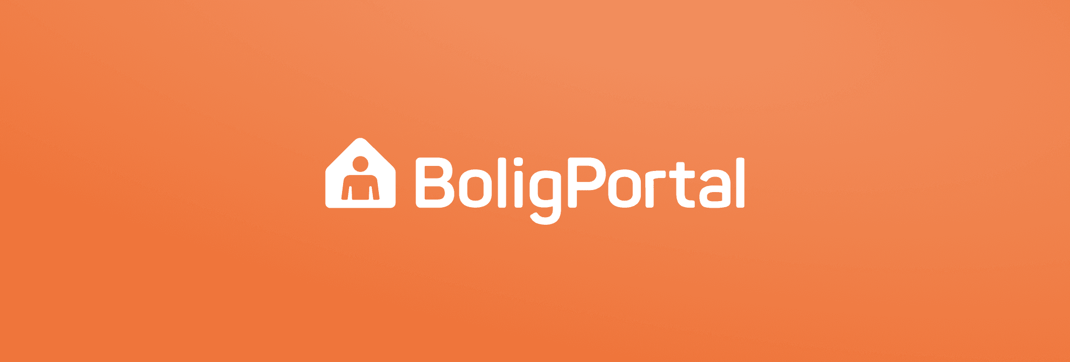 White BoligPortal logo on orange background